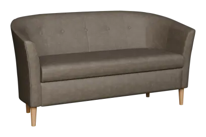 CHARLOTTE 2, dvojkřeslo, broušená látka šedá